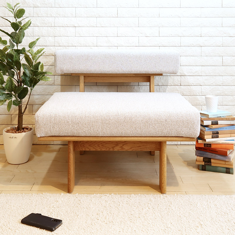 ダイニングソファ ソファベンチ LDチェア LDソファ ダイニングチェア 幅80cm 開梱設置配送 オーク材 2人掛けソファ 肘無し オイル仕上げ オーク無垢材｜JOYSTYLE interior 44,974円