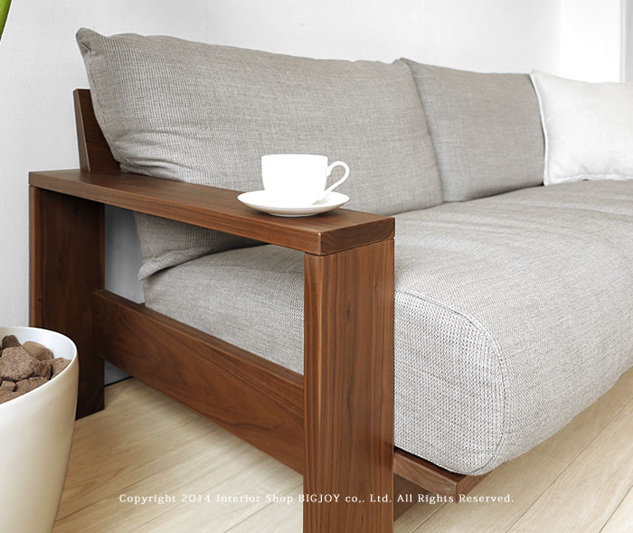 Walnut Solid Wood Wooden Frames Covering Sofer Domestic Sofa Couch 1 P 2 5 3 Lenoa Wn Size Depends On The Amount