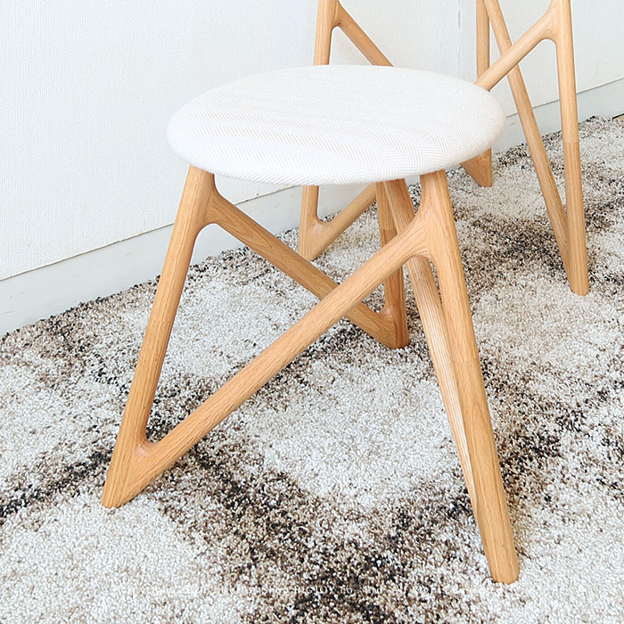 楽天市場】Kvist クヴィスト スツール オーク無垢材 張地3色 カバー