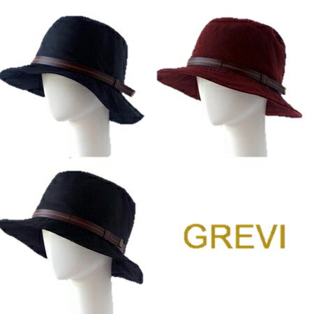 ＼ｸｰﾎﾟﾝで1000円OFF／ GREVI グレヴィ ブランド マニッシュ 帽子 おしゃれ帽子 高級 コットン 100% ハット 撥水 防水 オイルクロス レインハット 雨 黒 紺 レンガ ウォータープルーフ フィレンツェ イタリア製【送料無料】 レディース