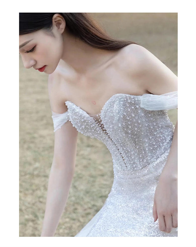 市場 ウェディングドレス ホワイト 上品 二次会 結婚式 ロングドレス 
