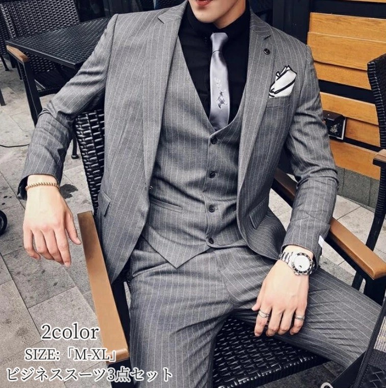 楽天市場】ビジネススーツ ストライプ フォーマルスーツ タキシード