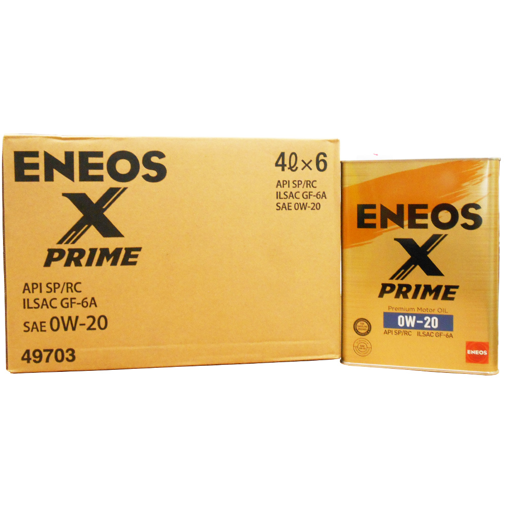 楽天 3エントリ最大8倍 6缶セット Eneos X Prime エックスプライム エンジンオイル エネオス 0w Sp Rc Gf 6a 100 化学合成油 4l 6缶 1ケース Cgco Org