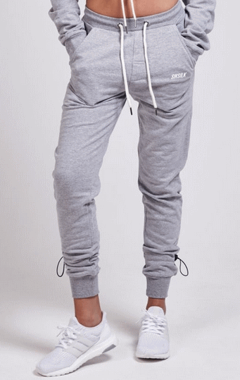 SikSilk シックシルク スウェットパンツ レディース トラックパンツレディースボトムス ジョガーパンツ ジョグパンツ 体育館御召しもの ジャージスポーツウエア 形づくるズボン下 ハイウエストトグルジョガー 【色合い：グレーマール】