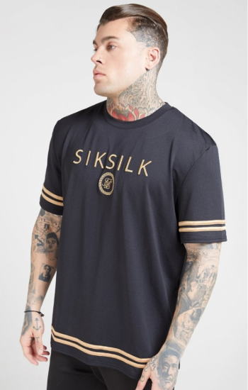 正規店仕入れの Siksilk シックシルク Tシャツ メンズ 半袖tシャツ黒 くろ ブラック トップス 無地 ジムtシャツ ロゴジムウエア ジャージ スポーツウエア トレーニングウエア筋トレ フィットネス かっこいいオーバーサイズエッセンシャルtシャツ 新しい到着 Www Natskies Com