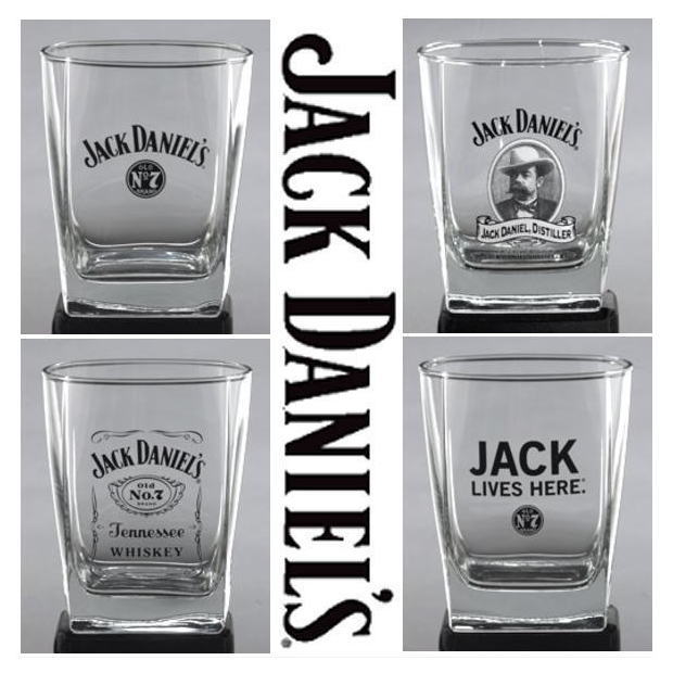 【Jack Daniel\u0027s】 万力ダニエル 水呑み＋コースター 仕掛ける お墨付き使用許可生産品亜米利加インポート取寄せ品 代引不可 From USA