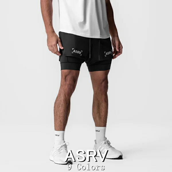 ASRV エステティックレボリューション ハーフパンツ 海外ブランド 大きいサイズ スポーツウェア ショートパンツ メンズ ジム タイツ ランニング パンツ インナー付 ランニングバッグ ベルトパック インナーショーツ フィジーク ショーツ ボディビル 【ボトムス単品】｜ＪＰＬＡＭＰ
