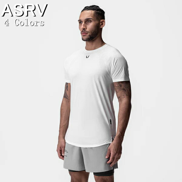 ASRV エステティックレボリューション Tシャツ 海外ブランド 大きいサイズ スポーツウェア Tシャツ メンズ 半袖 パフォーマンス ジム 筋トレ スポーツ ストレッチ レーザーベント エスタブリッシュ トレーニングTシャツ フィジーク ウェア ボディビル 【トップス単品】
