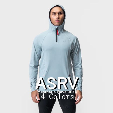 ASRV エステティックレボリューション パーカー メンズ 海外ブランド 大きいサイズ スポーツウェア メンズ トラックスーツ パーカー ジップポケット ジム 筋トレ ランニング 1/4ジップ サーマル トレーニング フーディ フィジーク パーカー ボディビル 【トップス単品】