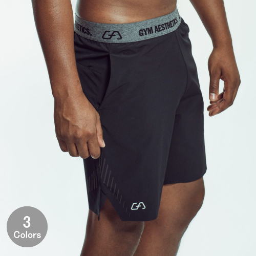 ジムエステティックス Gym Aesthetics トレーニングウエアメンズ 形づくるズボン下 ボディビル 二分の一ズボン下抗菌 防臭 さる股引き 演技 伸ばすこと ショートパンツフィジーク ボトムス 【貨物輸送無料】【取寄】【ボトムス単品】