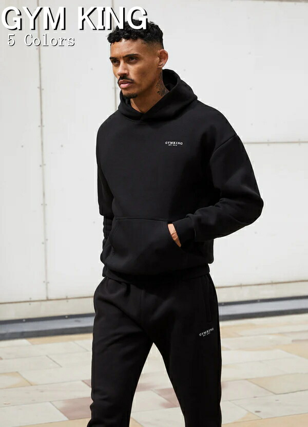 GYMKING 上下セットアップ 即納 ジムキング Pro フーディ メンズ通販 | ブラック 上下