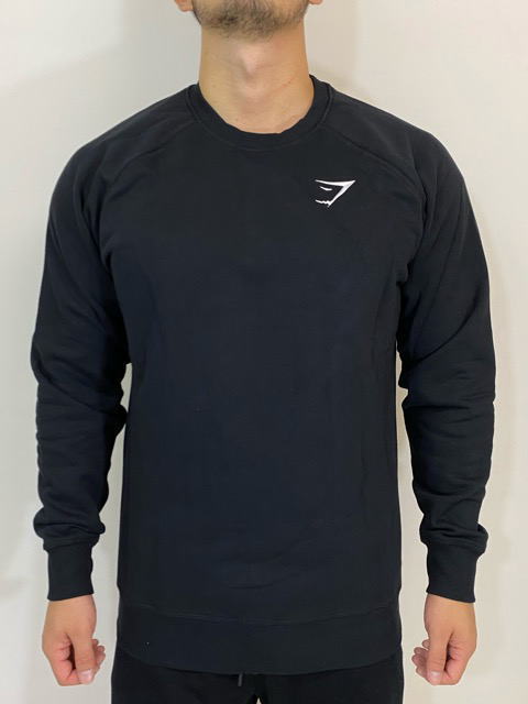 ジムシャーク スウェットトップ メンズ GYMSHARK トレーナー ジムシャーク メンズスウェットトップ スリムフィット ボディビル スウェット ジムシャーク クレスト スウェットトップ ラグラン フィジーク ウエア【送料無料】【取寄】【トップス単品】