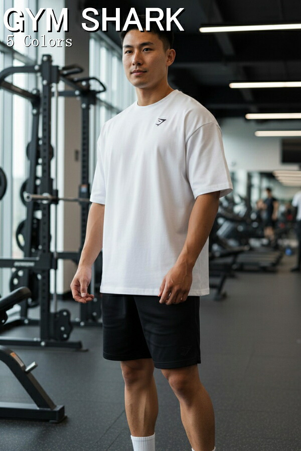 ジムシャーク Tシャツ メンズ スポーツ 大きいサイズ ジム ジムシャーク Tシャツ メンズ 筋トレ 半袖 オーバーサイズ ボディビル Tシャツ スポーツ ソフトコットン クレスト オーバーサイズ トレーニングTシャツ ストレッチ フィジーク Tシャツ ボディビル 【トップス単品】 7,884円