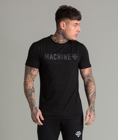 MACHINE FITNESS トレーニングウエア 海外ブランド ボディビル ウェア フィジーク Tシャツ メンズ メンズ Tシャツ テックファブリック トレインTシャツ マシンフィットネス フィジーク 送料無料 【トップス単品】