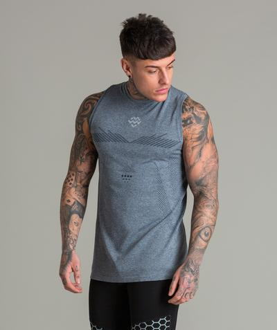 MACHINE FITNESS トレーニングウエア 海外ブランド ボディビル ウェア フィジーク タンクトップ メンズ メンズ タンクトップ スーパースムーズ シームレスタンク マシンフィットネス フィジーク 送料無料 【トップス単品】