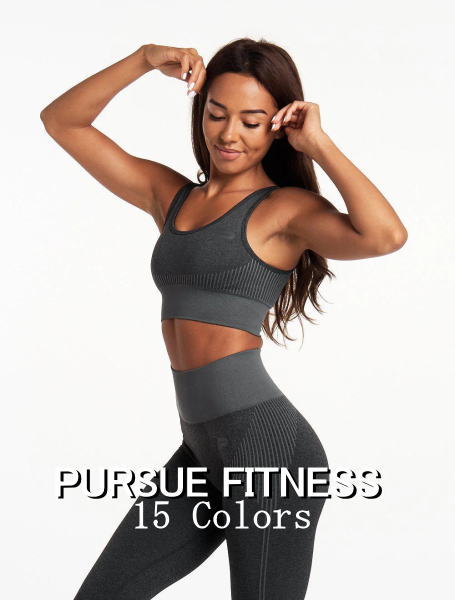 PURSUE FITNESS トレーニング スポーツブラ 大きいサイズ スポーツウェア スポーツブラ ミディアムサポート スポブラ 揺れない 着脱パッド ジム ヨガ サポートフィット アダプト シームレス スポーツブラ ボディビル スポーツブラ フィジーク ウェア 【取寄】【ブラ単品】