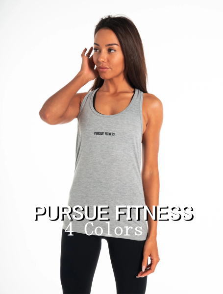PURSUE FITNESS スポーツ タンクトップ レディース 大きいサイズ スポーツウェア タンクトップ レディース ジム タンク ヨガ 筋トレ ライトウエイト オープンクロスバック トレーニングタンクトップ ボディビル レディース フィジーク ウェア 【取寄】【トップス単品】