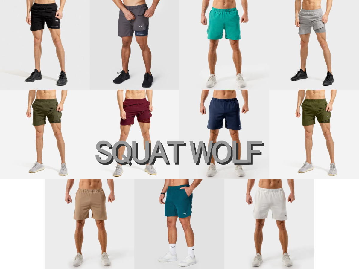 SQUAT WOLF スクワットウルフ ハーフパンツ メンズ 大きいサイズ スポーツ ショートパンツ メンズ 筋トレ フィジーカー ショーツ 短い ジム ランニング ドライテック インナー付き トレーニングショーツフィジーク ショーツ ボディビル 【取寄】【ボトムス単品】｜ＪＰＬＡＭＰ