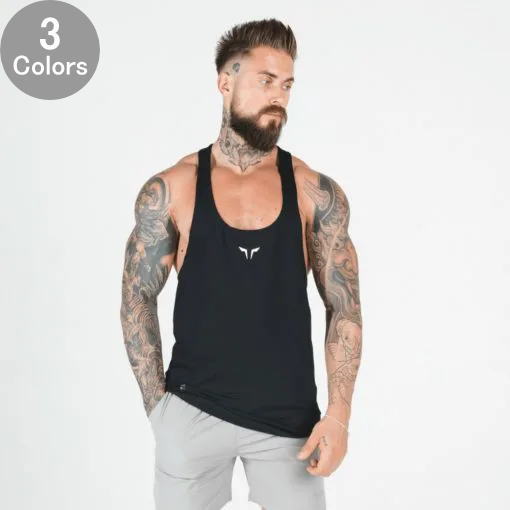 SQUAT WOLF スクワットウルフ タンクトップ メンズ スポーツタンクトップ メンズ ボディビル タンクトップ Yバックネクストジェン ドライフィット トレーニング ストリンガータンクフィジーク タンクトップ 筋トレ 【取寄】【トップス単品】｜ＪＰＬＡＭＰ