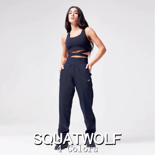 SQUAT WOLF スクワットウルフ ジョガーパンツ レディース 大きいサイズ スポーツウェア 海外ブランド トラックスーツ パンツ レディース スポーツパンツ ジム ジップアンクル 筋トレ コア トレーニング フレアパンツ フィジーク レディース ボディビル 【ボトムス単品】｜ＪＰＬＡＭＰ