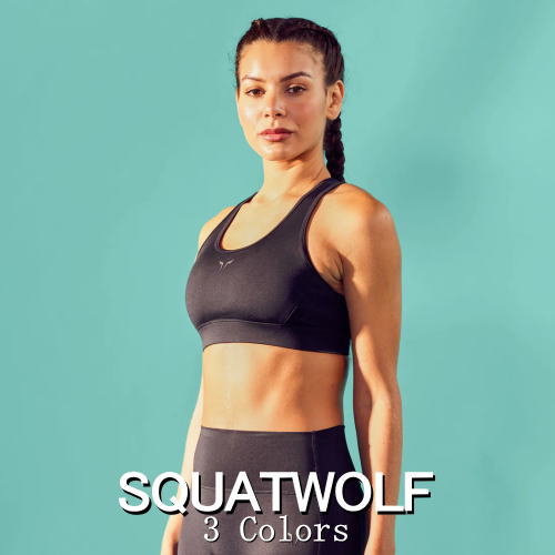 SQUAT WOLF スクワットウルフ スポーツブラ 大きいサイズ 海外ブランド スポーツブラ ミディアムサポート スポブラ 着脱パッド 揺れない ジム 筋トレ ヨガ ブラ ミッドインパクト マッスルバック スポーツブラ フィジーク レディース ボディビル ブラ 【ブラ単品】 11,801円