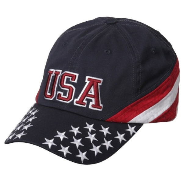 USA スターズ＆ストライプス コットン フラッグ キャップ新品 米国輸入取寄せ品 個別送料あり 代引不可 通常納期2週間～