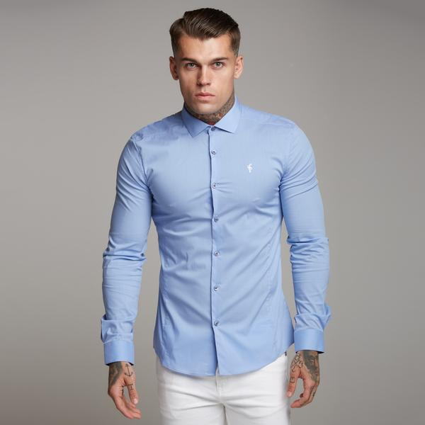FATHER SONS ファーザーサン 【Fathersons】 ボディビルダー シャツ 大きいサイズ XL 2XL 3XL 4XL スーパースリム ストレッチシャツ 長袖 【ＵＫ発】【取寄せ】【送料無料】【トップス単品】