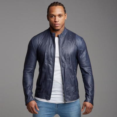 FATHER SONS ファーザーサン 【Fathersons】 ボディビルダー ジャケット 大きいサイズ XL 2XL 3XL 4XL レザージャケット ジップフロント ラムレザージャケット 【ＵＫ発】【取寄せ】【送料無料】【トップス単品】