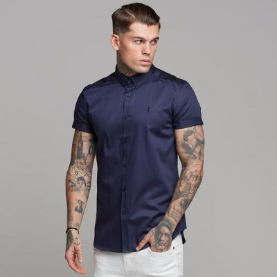 FATHER SONS ファーザーサン 【Fathersons】 ボディビルダー シャツ 大きいサイズ XL 2XL 3XL 4XL ボタンダウン エジプシャン クラシックシャツ 半袖 【ＵＫ発】【取寄せ】【送料無料】【トップス単品】