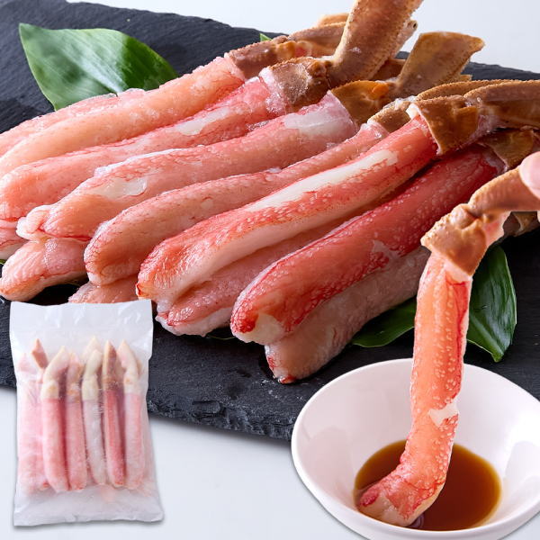 カニ通販 松葉ガニ 北海道ズワイガニ 濃厚な甘味と蟹本来の旨み！【生】本ズワイ蟹むき身ポーション500ｇ可食部9割、食べやすい脚肉でカニしゃぶをお楽しみください。直送品【代引不可】
