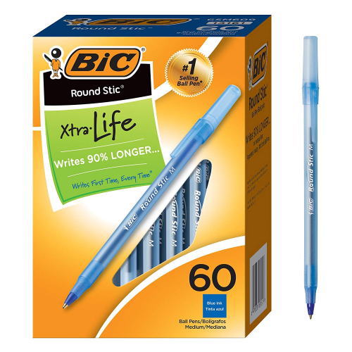 BIC/ビック ボールペン ブルー 60本入り【お徳用2個セット】【納期2週間~】【お取り寄せ品】|JPLAMP