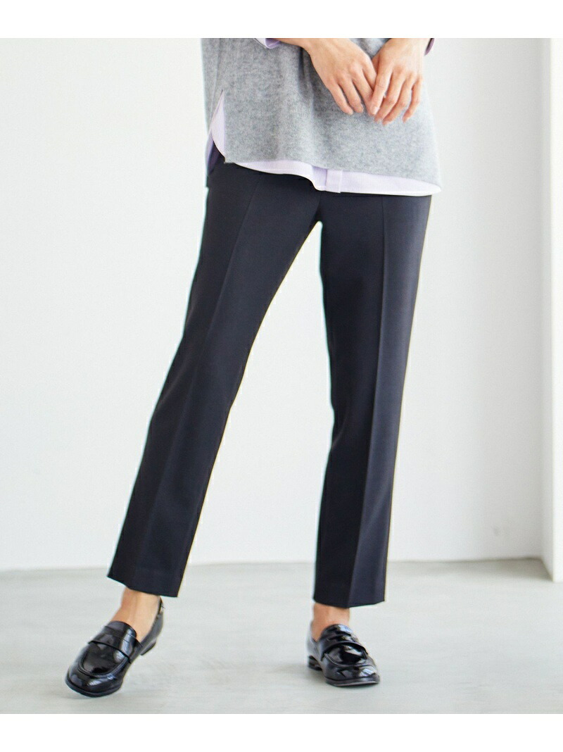 【洗える】チェルビック テーパード パンツ J.PRESS LADIES L ジェイプレス パンツ その他のパンツ ブラック ベージュ グレー【送料無料】[ Fashion]