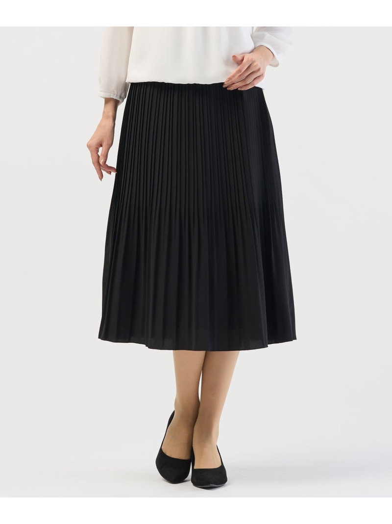 ノルディス2wayジョーゼット プリーツ スカート J.PRESS LADIES L ジェイプレス スカート ロング・マキシスカート ブラック ネイビー【送料無料】[ Fashion]｜J.PRESS 19,031円