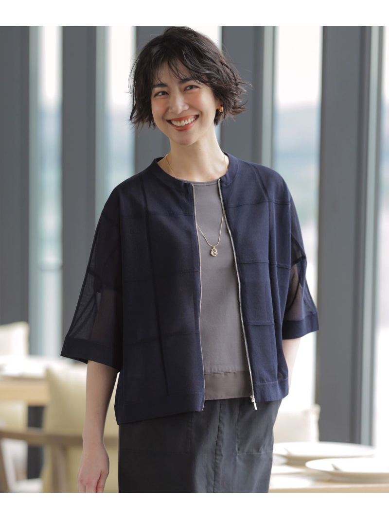 SHEER LIGHT KNIT 上衣 J.PRESS ジェイ押し付ける ジャケット・アウター 上衣・前掛け 薄墨色 黒いこと 米国海軍 白いこと【貨物輸送無料】[ Fashion]