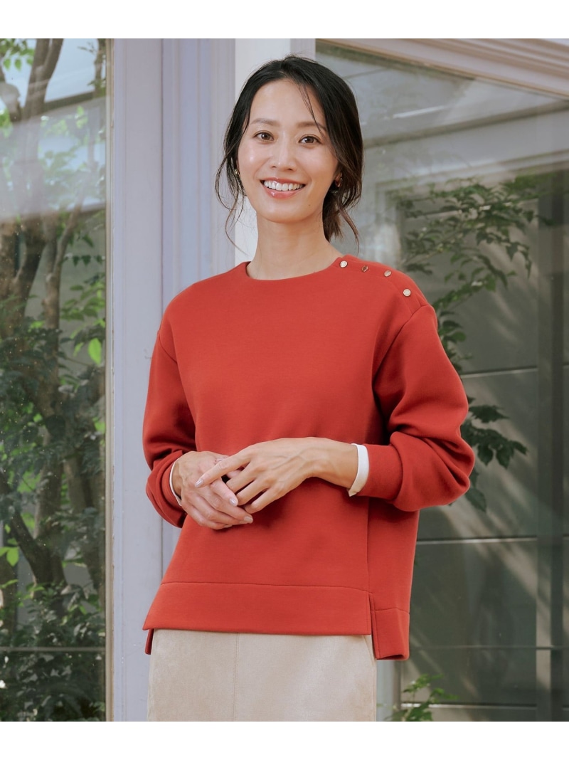 【SALE／30%OFF】ダンボールプルオーバー ティーシャツ J.PRESS LADIES L ジェイ押し付ける トップス カットソー・プルオーバー 黒いこと オレンジ色 薄墨色【RBA_E】【貨物輸送無料】[ Fashion]