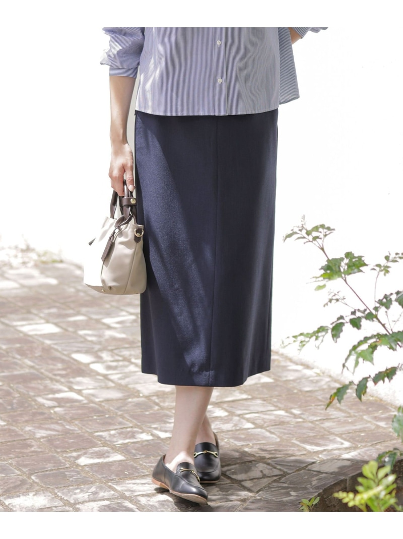 【SALE／50%OFF】Shineシャンブレーツイル スコート J.PRESS ジェイ押し付ける スコート ロング・マキシスコート 米国海軍 薄墨色【RBA_E】【貨物輸送無料】[ Fashion]