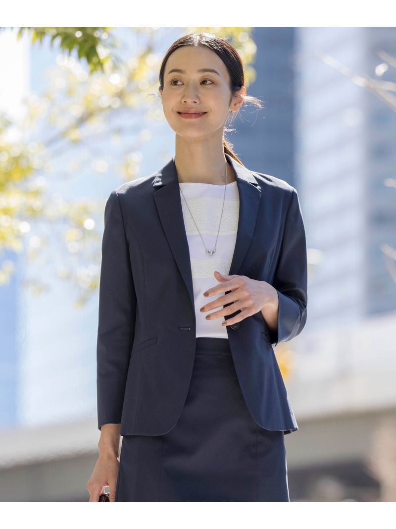 【セットアップ対応・洗える・撥水・防汚】コットンFITTYシャーク テーラード ジャケット J.PRESS ジェイプレス ジャケット・アウター テーラードジャケット・ブレザー ベージュ ネイビー ブラック グレー【送料無料】[ Fashion]