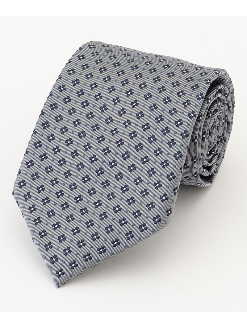【VINTAGE JACQUARD COLLECTION】小紋柄 ネクタイ J.PRESS ジェイプレス スーツ・フォーマル ネクタイ・蝶ネクタイ ブラウン グレー【送料無料】[ Fashion]