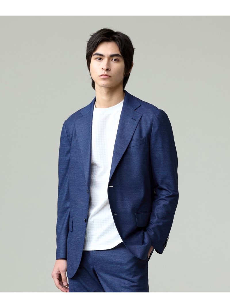 【ストレッチ / 洗える / 吸水速乾/ 接触冷感】【J.PRESS-POOL WOOL】ジャージーセットアップ ジャケット_25年モデル J.PRESS ジェイプレス ジャケット・アウター テーラードジャケット・ブレザー ネイビー【送料無料】[ Fashion] 41,470円