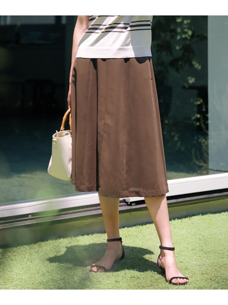 【SALE／50%OFF】【洗える】フィネスボイル midi スコート J.PRESS ジェイ押し付ける スコート ロング・マキシスコート 赤銅色【RBA_E】【貨物輸送無料】[ Fashion]