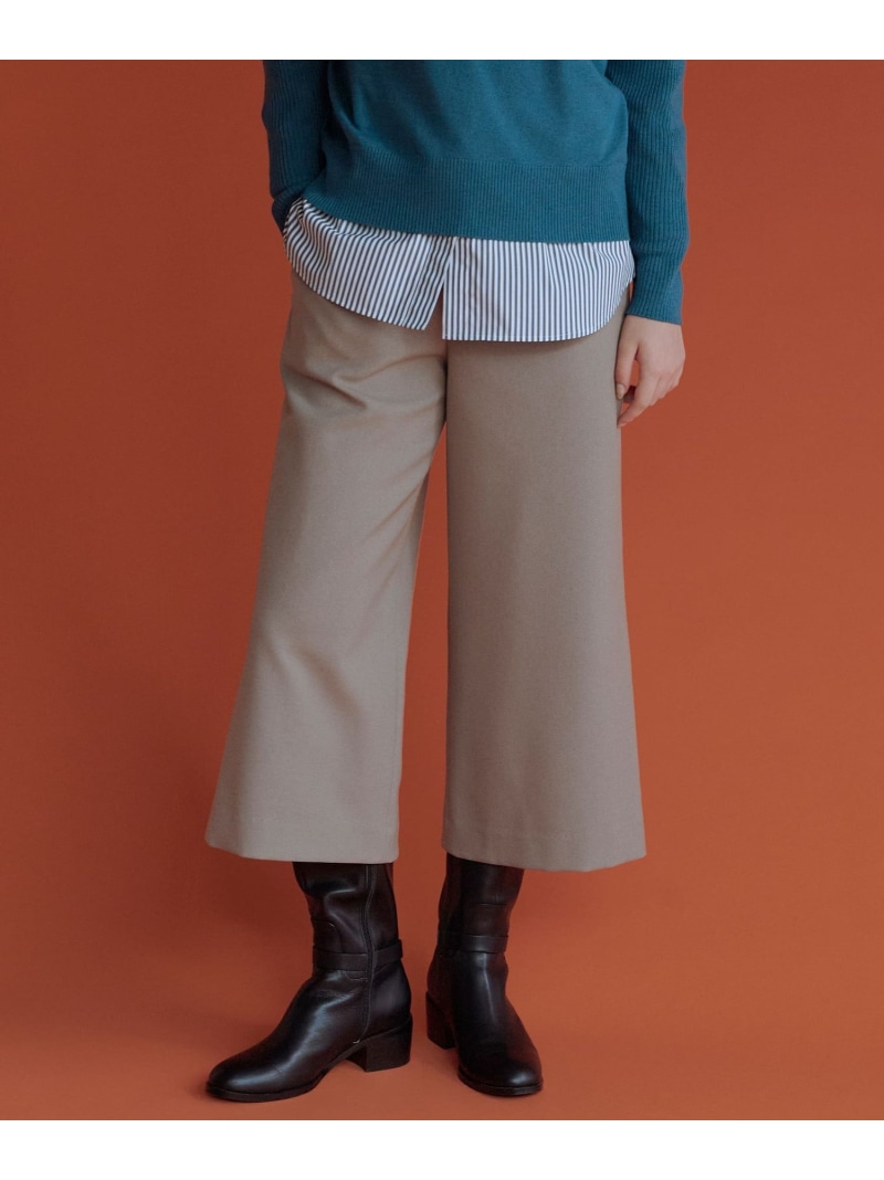 【SALE／40%OFF】【WEB限定カラーあり】ツムギートflannel クロップド パンツ J.PRESS ジェイプレス パンツ その他のパンツ グレー ベージュ ネイビー ブラック【RBA_E】【送料無料】[ Fashion]｜J.PRESS
