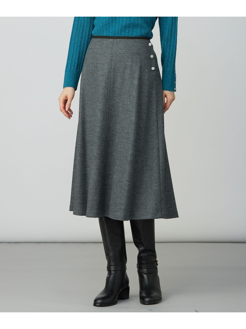 【SALE／30%OFF】ウールスムース スカート J.PRESS ジェイプレス スカート ロング・マキシスカート グレー ベージュ ネイビー【RBA_E】【送料無料】[ Fashion] 11,773円