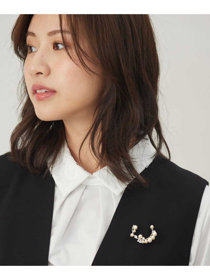 ハープ ブローチ J.PRESS ジェイプレス アクセサリー・腕時計 ブローチ・コサージュ・バッジ シルバー【送料無料】[ Fashion]