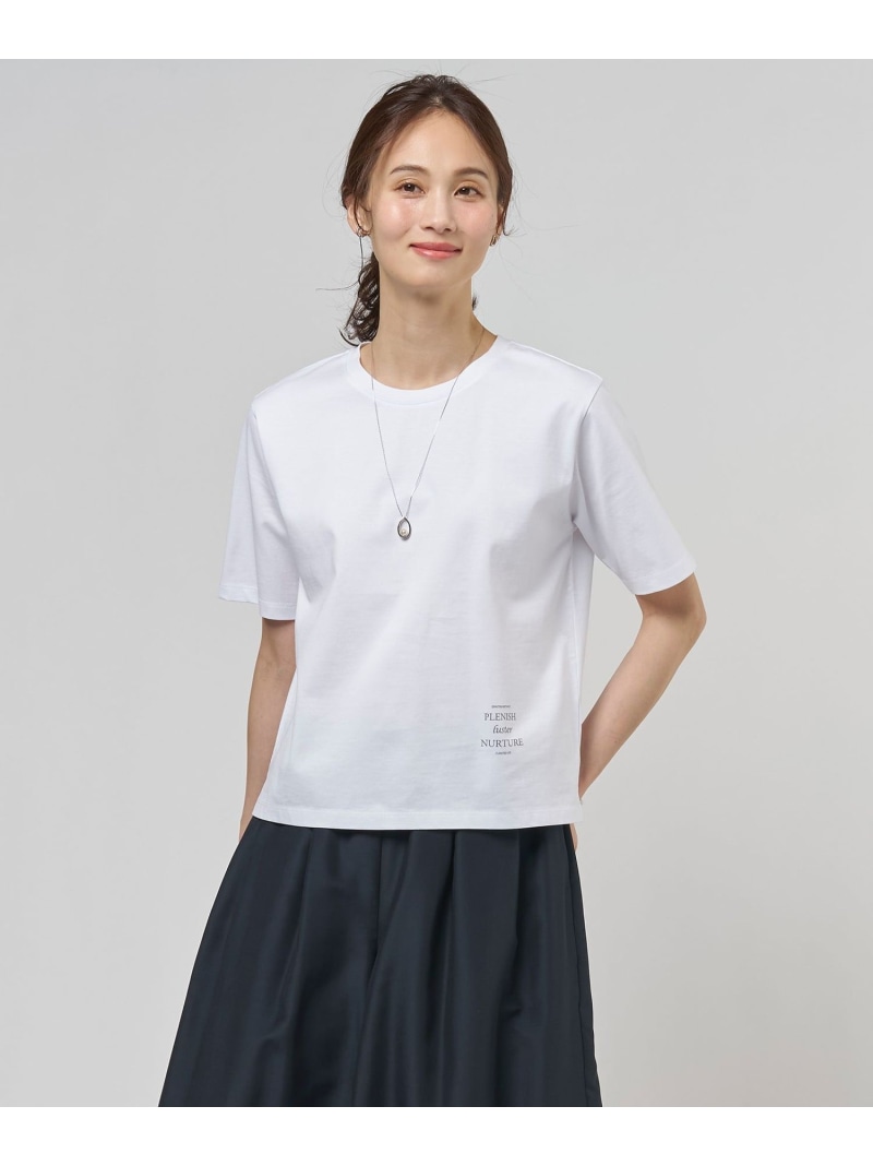ロゴタイプ プルオーバー J.PRESS LADIES L ジェイ押し付ける トップス カットソー・プルオーバー 緑であること 白いこと 薄墨色【貨物輸送無料】[ Fashion]