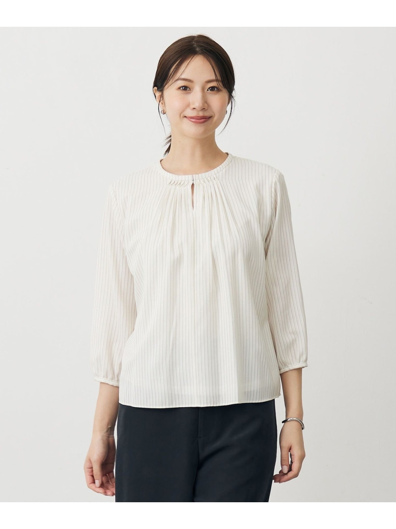 【SALE／40%OFF】プロビスストライプ&チェック カットソー J.PRESS ジェイプレス トップス カットソー・Tシャツ ブルー ベージュ ネイビー【RBA_E】【送料無料】[ Fashion]｜J.PRESS