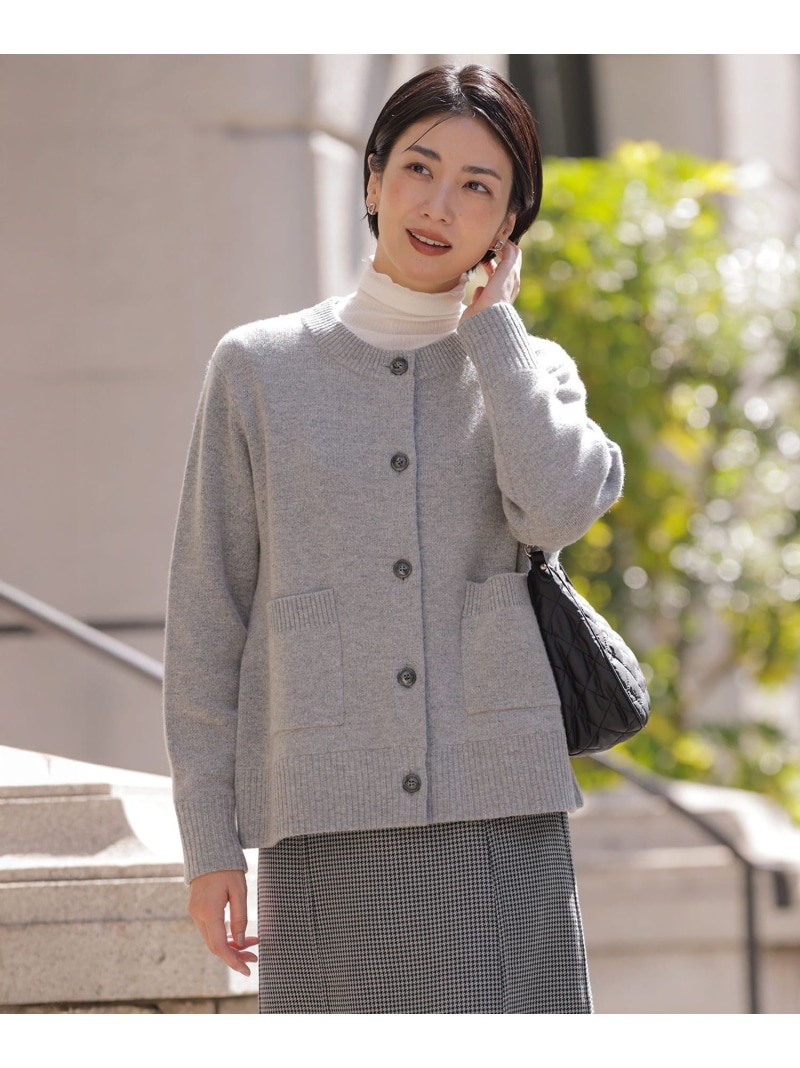 【SALE／30%OFF】CAT ニット カーディガン J.PRESS ジェイプレス トップス カーディガン ベージュ グレー【RBA_E】【送料無料】[ Fashion]