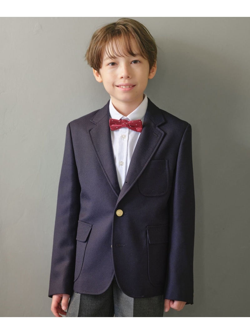 【110-130cm】ウールサージ ブレザー J.PRESS ジェイプレス ジャケット・アウター テーラードジャケット・ブレザー ネイビー【送料無料】[ Fashion]