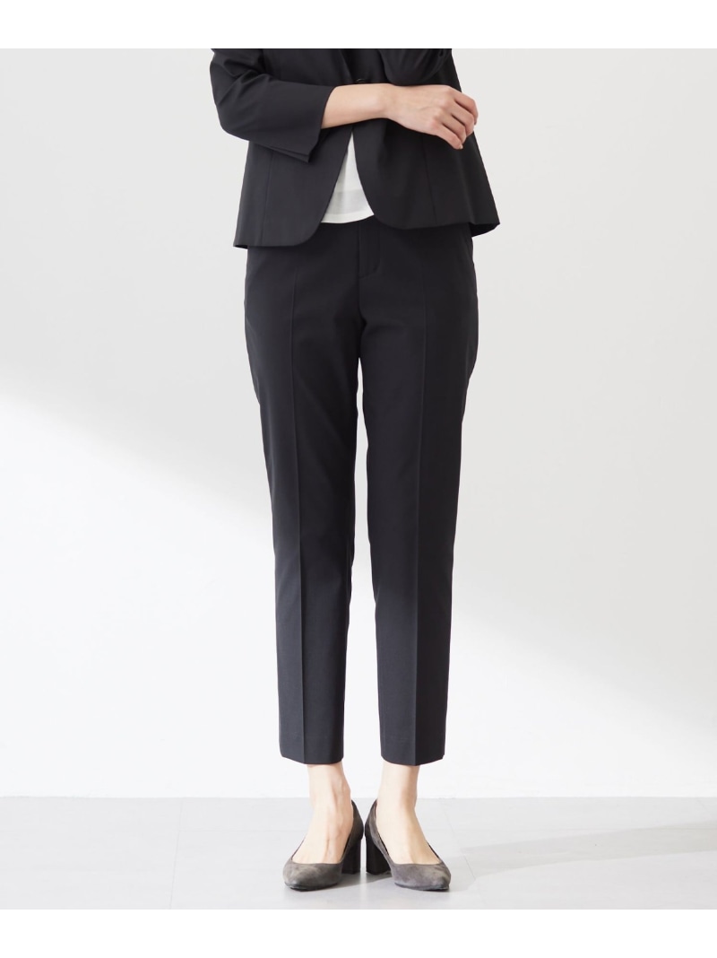 【セットアップ対応・洗える・撥水・防汚】コットンFITTYシャーク テーパード パンツ J.PRESS LADIES L ジェイプレス パンツ その他のパンツ ブルー ネイビー ベージュ ブラック ブラウン グレー【送料無料】[ Fashion]