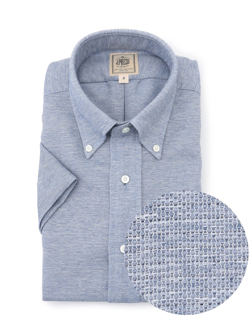 【WEB限定】【吸水速乾 / 高通気性 / ストレッチ / 防シワ】ブリーザブルレノクロス 半袖シャツ / B.D. J.PRESS ジェイプレス トップス シャツ・ブラウス【送料無料】[ Fashion]｜J.PRESS