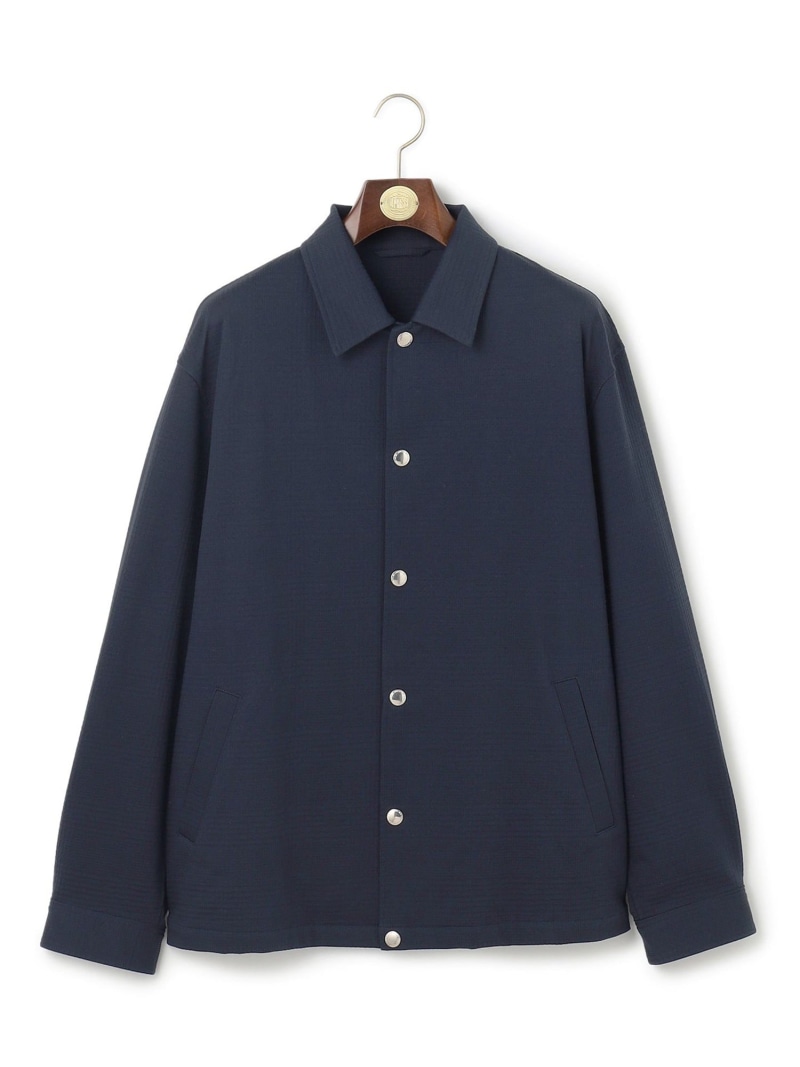 【SALE／30%OFF】【KING SIZE】KANEMASA グレンチェック サッカージャージー コーチジャケット J.PRESS ジェイプレス ジャケット・アウター ブルゾン・ジャンパー ブラック ネイビー【RBA_E】【送料無料】[ Fashion]｜J.PRESS